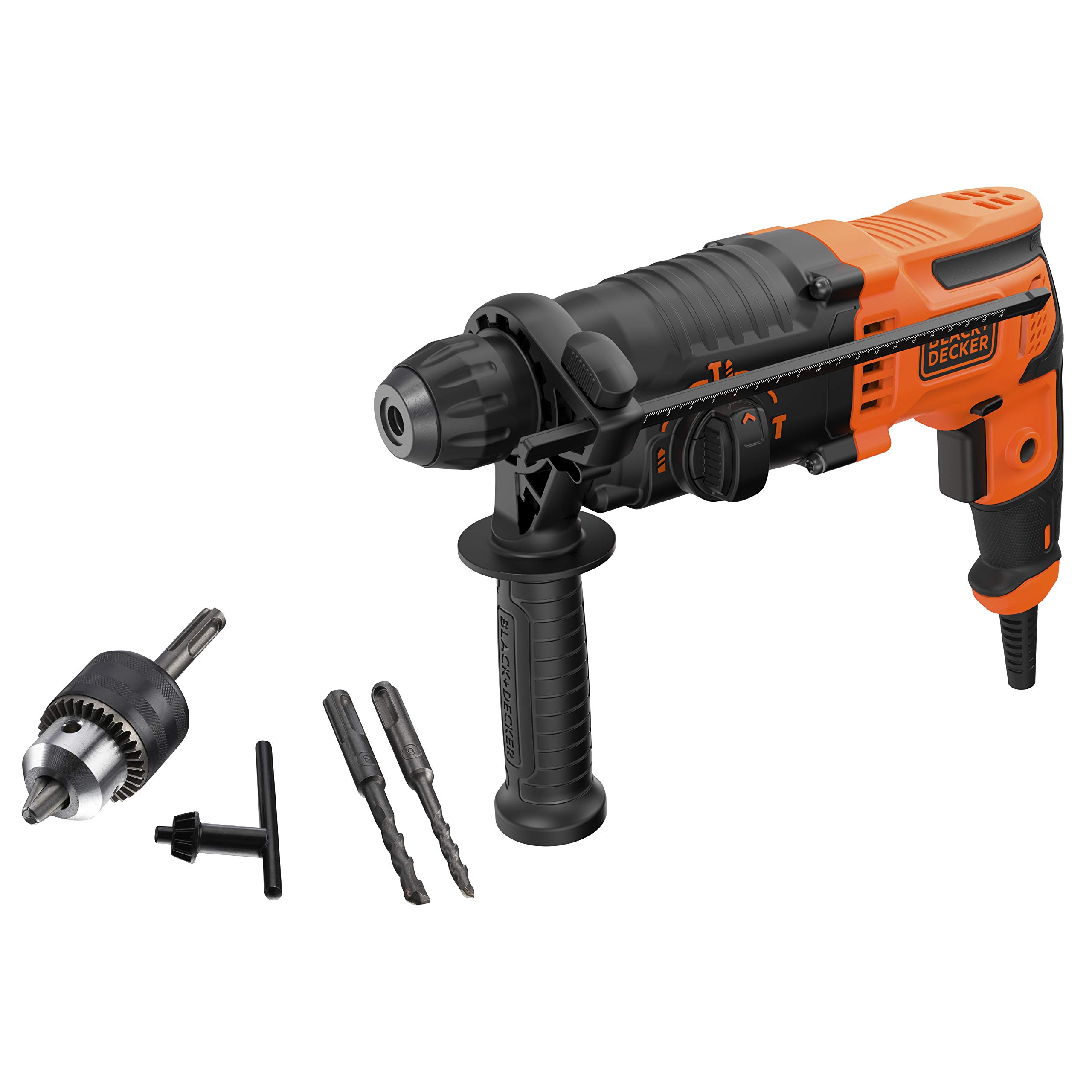 Black+decker Sds-plus Behs01 - Martillo Combinado (650 W, 1,4 Julios, Para Taladrar De Forma Eficaz, Perforación De Imp