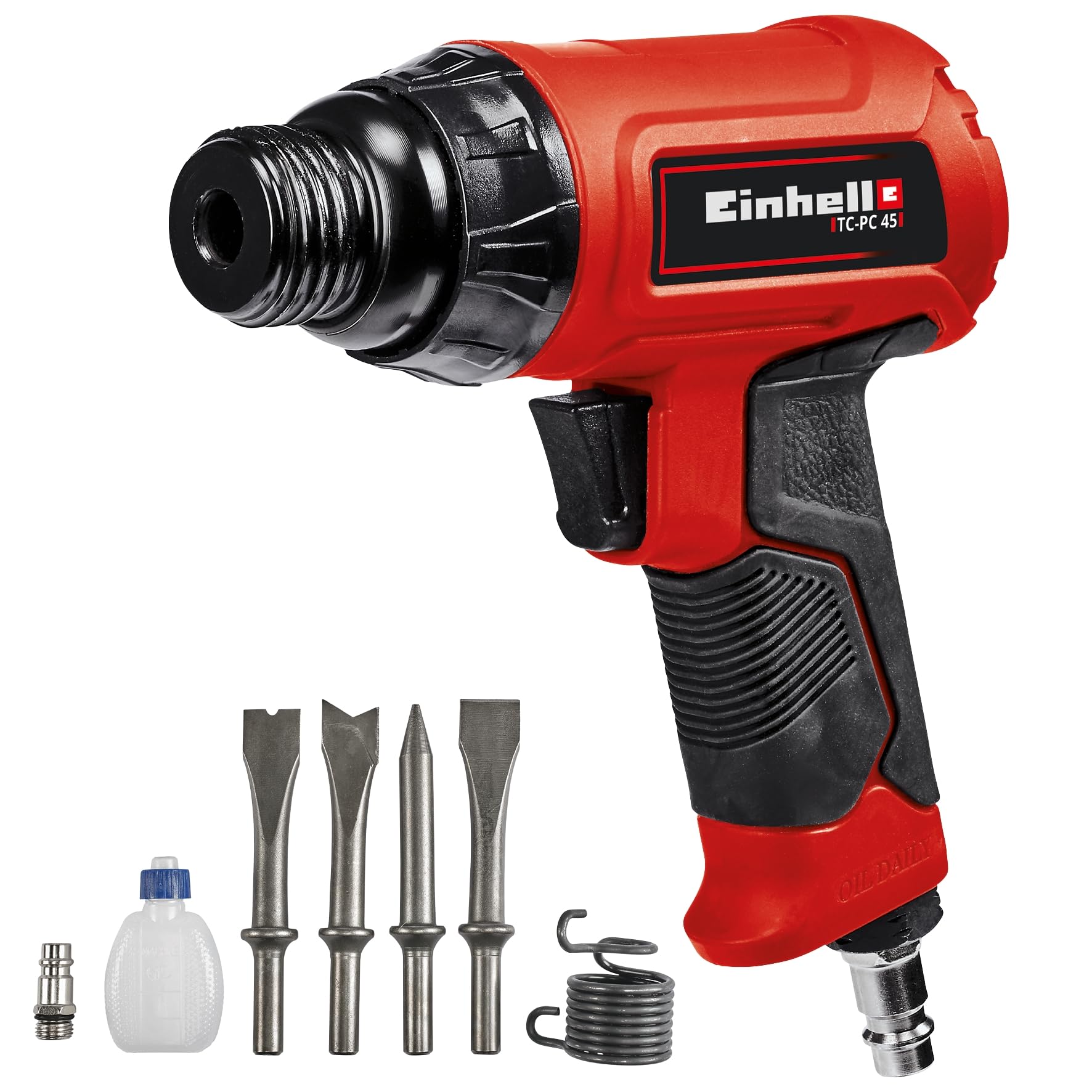 Foto 2 pulgar | Einhell Cinceladora Neumática Tc-pc 45 Set (incluye Juego De Cinceles De 120 Mm De 4 Piezas, Accesorio Para Usar Como M