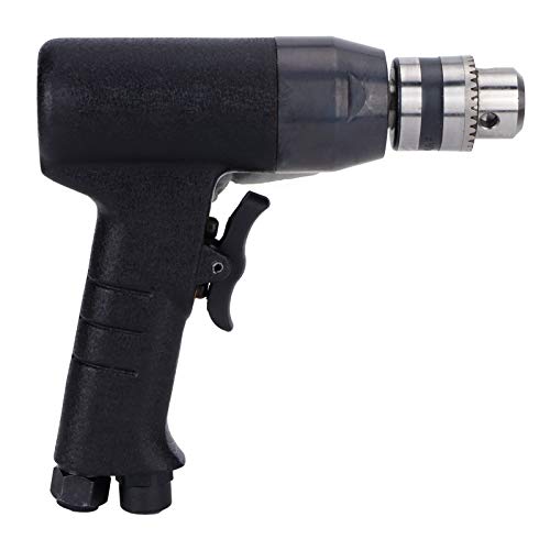 Pneumatic Drill, 3/8in Gun Type Pneumatic Drill Reversible Air Drill Handheld Drilling Tools Machine For Home