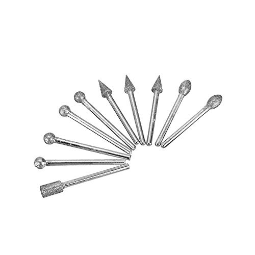 Juegos De Brocas, 20 Piezas, Vástago De 3mm, Broca De Diamante, Corte, Grabado, Tallado, Brocas Rotativas, Nuevo