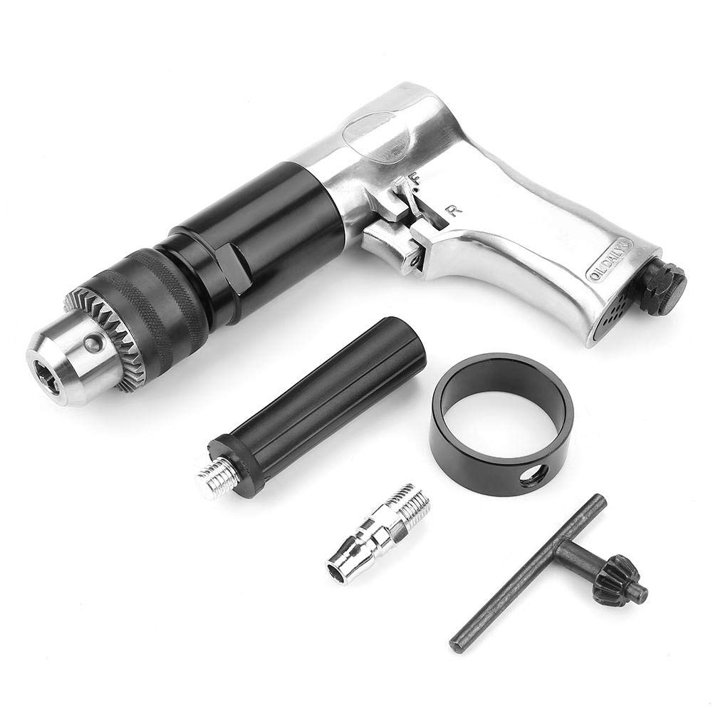 1/2 ''pneumatic Air Drill, 900rpm Cw/ccw Pistol-grip Type Reversible Variable Speed Drilling Tool Engraving Grind