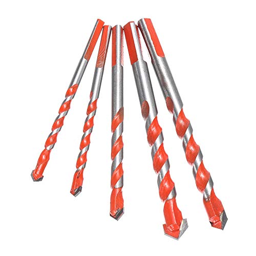 Shaohuasc 5pcs De La Baldosa Cerámica Agujero De Cristal Broca Hss Carburo Triángulo Brocas De Perforación Del Agujer