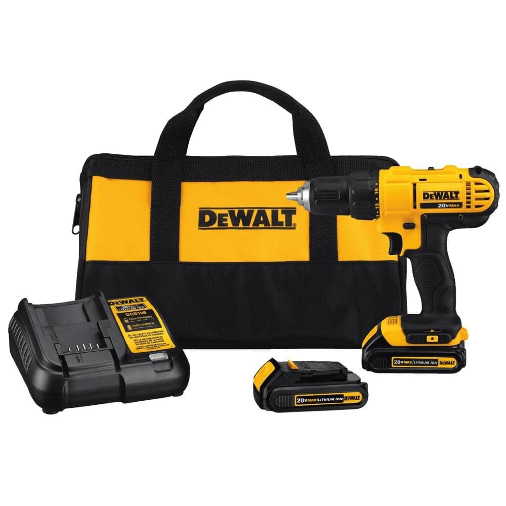 Dewalt Dcd771c2 - Taladro (ión De Litio) Negro Y Amarillo