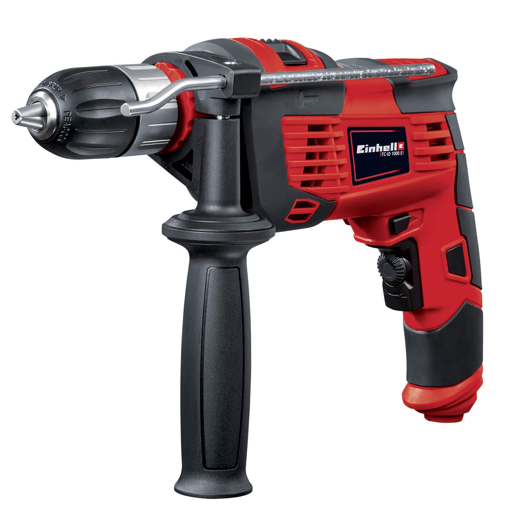 Einhell Juego De Taladradoras De Impacto Tc-id 1000 E (1.010 W, Capac. Perforación Madera 32 Mm, Metal 13 Mm, Hormigón