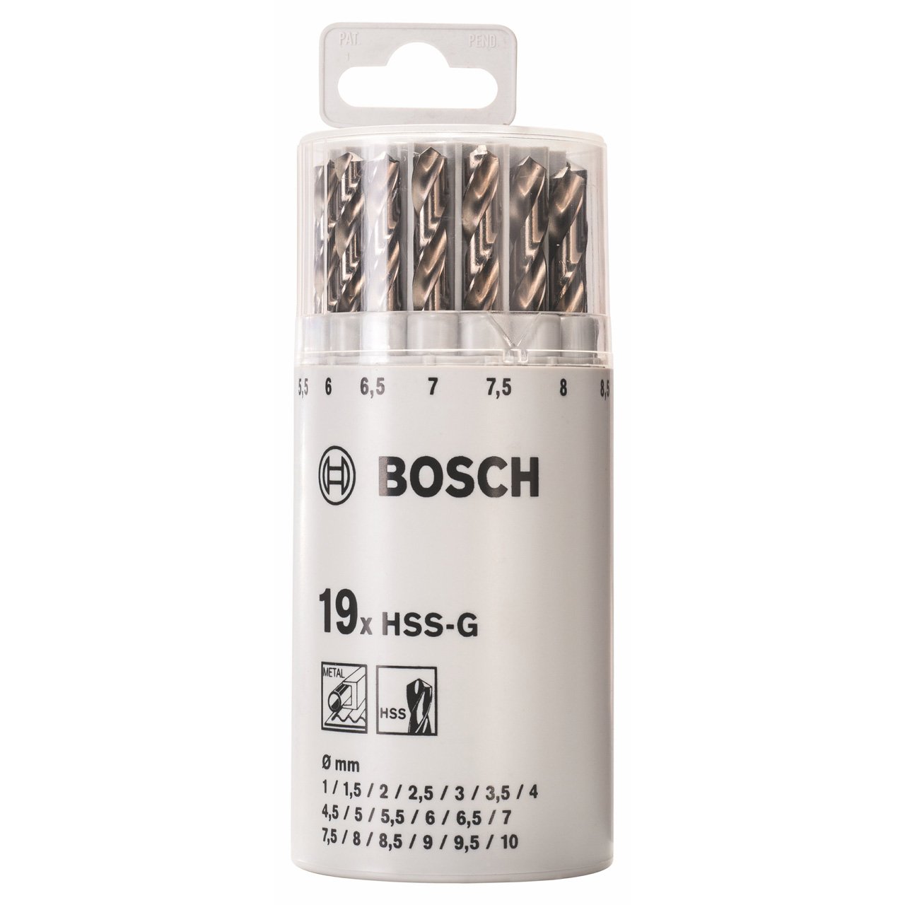 Bosch 2607018361 Hss-g Din338 Drill Bits (9-piece) By Bosch