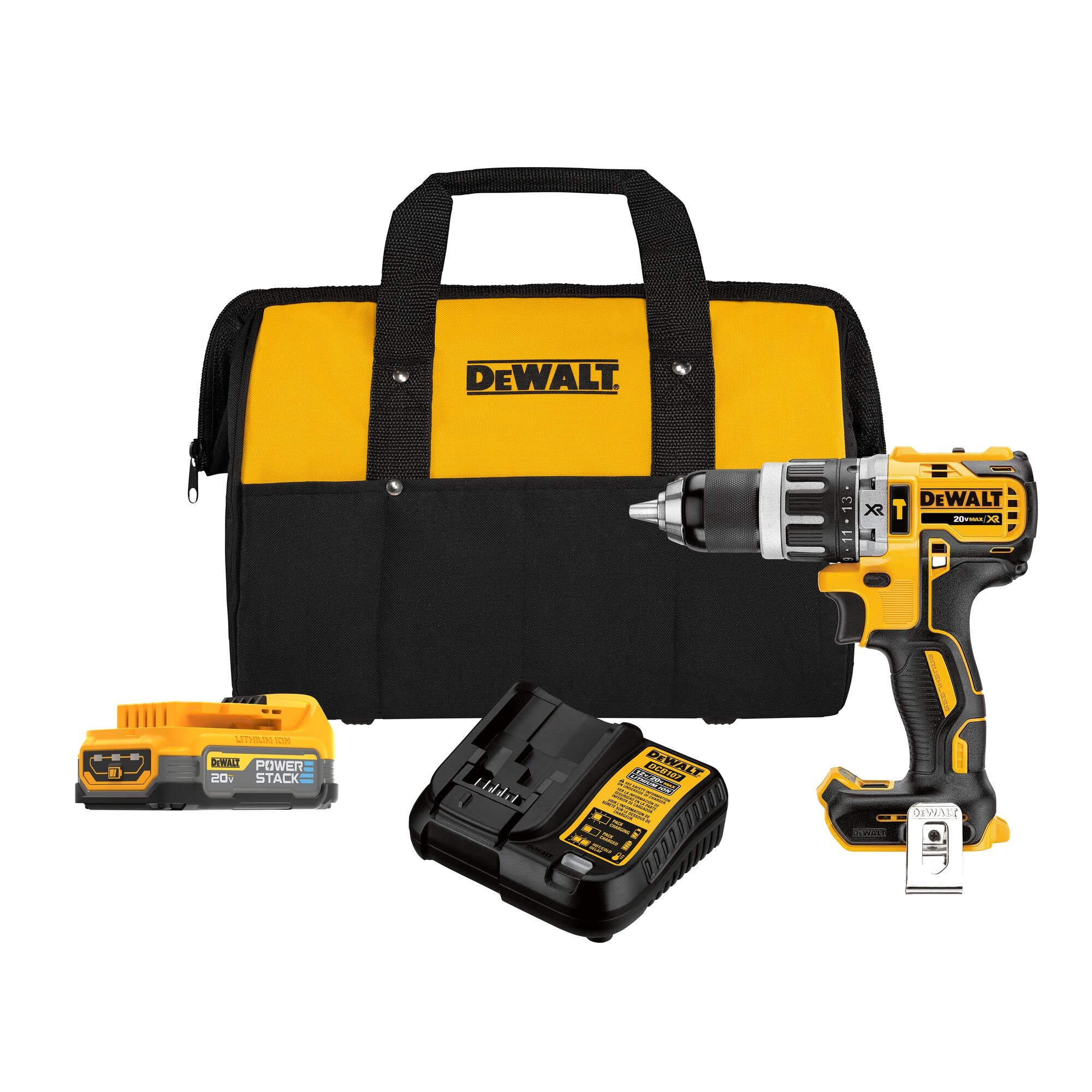 Foto 2 pulgar | Dewalt Kit Taladro Percutor/atornillador 20v Max* Con Batería Powerstack Dcd796e1