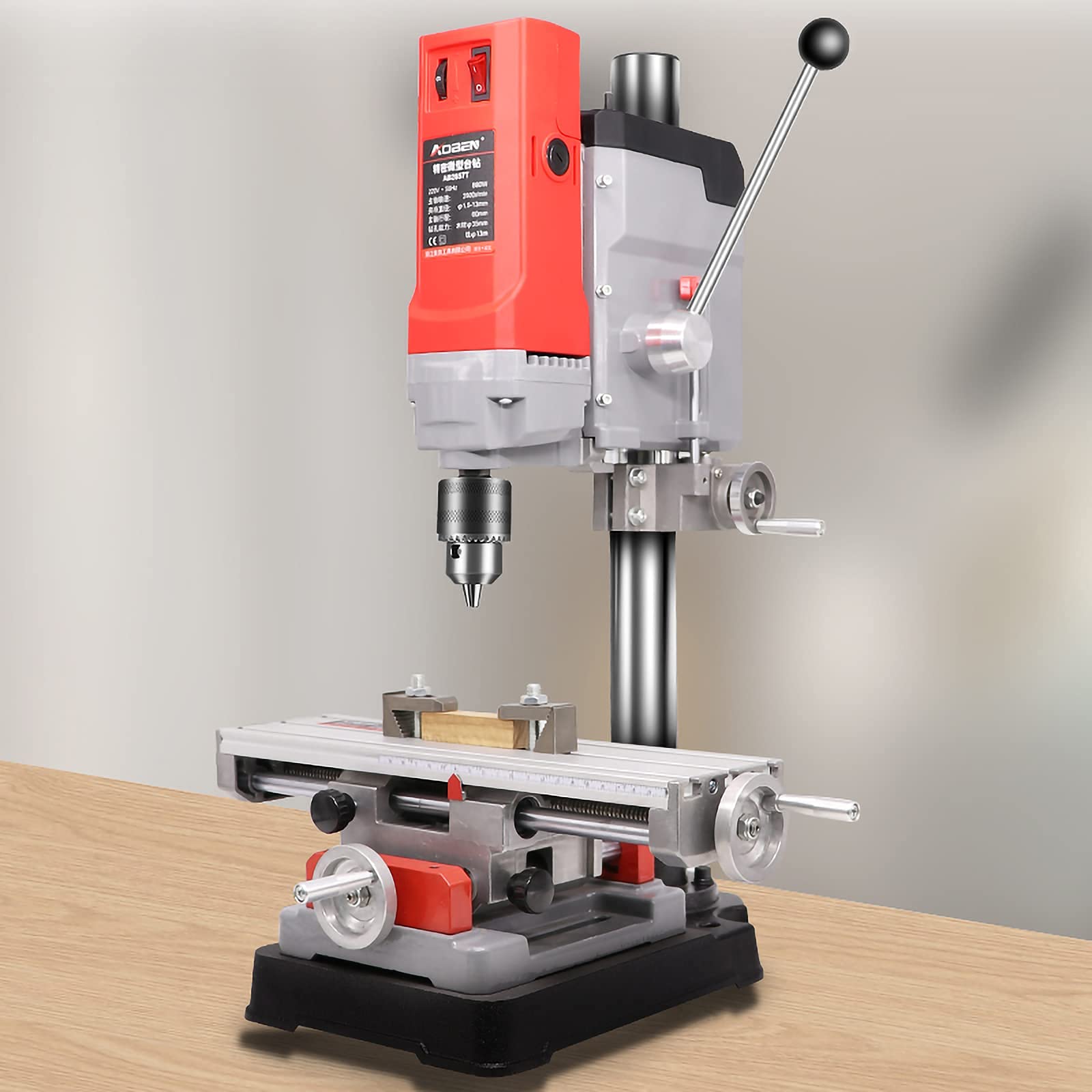 Foto 2 pulgar | Bench Drill Press Pillar Drill, Electric Bench Drilling Multifunction 6-speed Governor Mini Bench Drill Stand,comes With