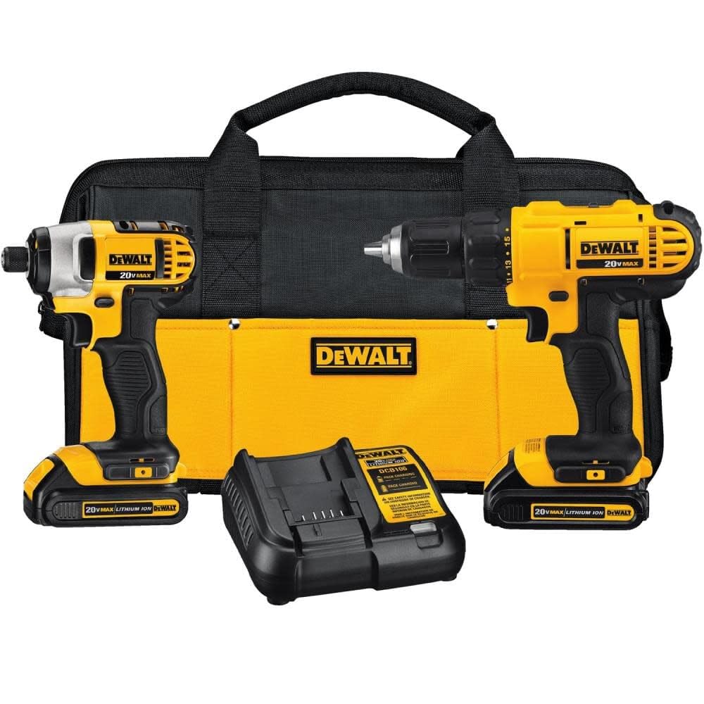 Foto 2 pulgar | Dewalt Kit Taladro Atornillador Y Llave De Impacto 20v Max Dck240c2