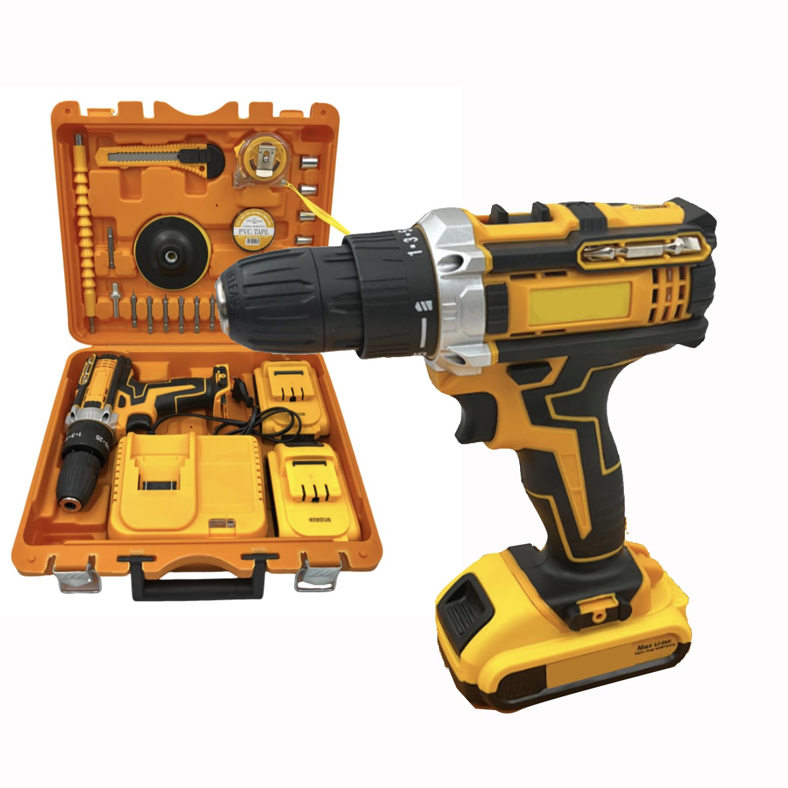 Foto 2 pulgar | Juego De Herramientas De Taladro, Máquina De Taladro Eléctrico Inalámbrico Compatible Con Dewalt, Kit De Destornillado