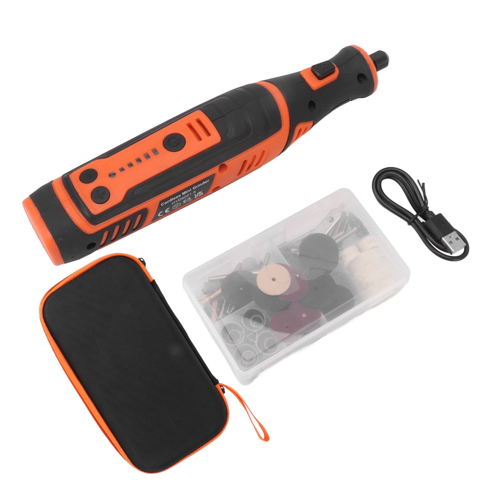 Aoveew Cordless Dc Electric Mill - Electric Cordless Grinder Set, Mini Cordless Drill Grinder & Lithium Electric Cordles