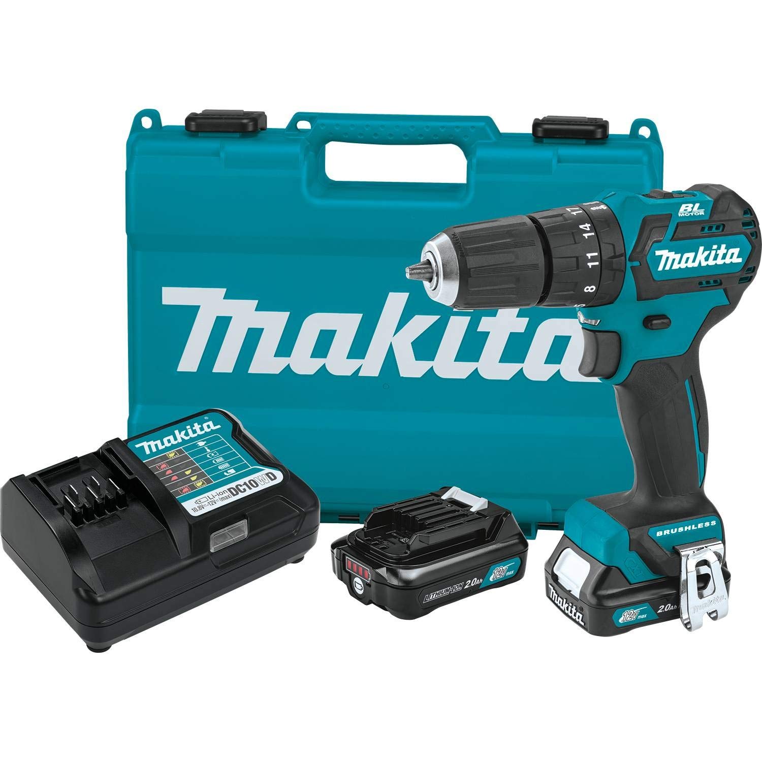 Kit de Taladro de Martillo Inalámbrico Makita PH05R1 12V Max CXT 3/8''