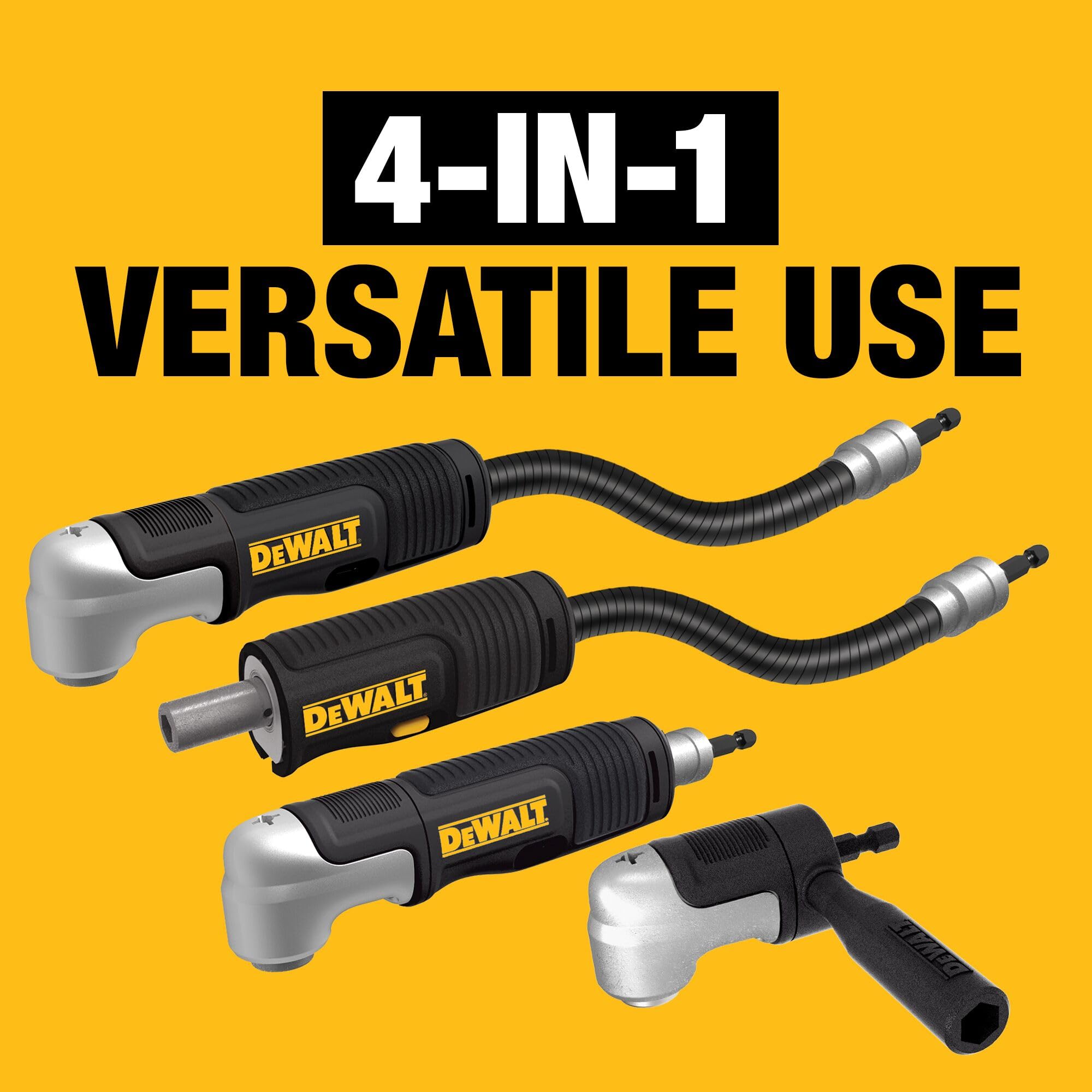 Foto 3 pulgar | Adaptador de Taladro en Ángulo Recto Sistema Dewalt Flextorq 4 en 1 - Venta Internacional