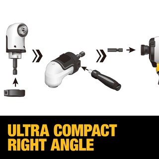 Foto 5 | Adaptador de Taladro en Ángulo Recto Sistema Dewalt Flextorq 4 en 1 - Venta Internacional