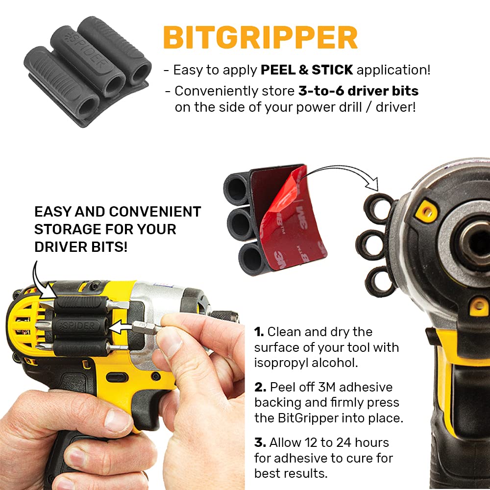 Foto 4 pulgar | Funda Para Herramientas Bitgripper V2 Spider Con 4 Adhesivos 3m De Alta Resistencia - Venta Internacional.