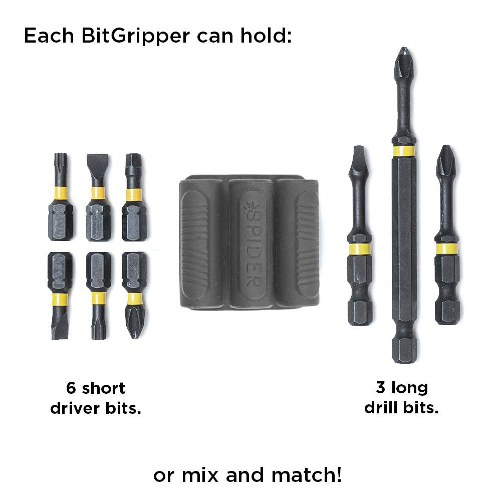 Foto 5 pulgar | Funda Para Herramientas Bitgripper V2 Spider Con 4 Adhesivos 3m De Alta Resistencia - Venta Internacional.