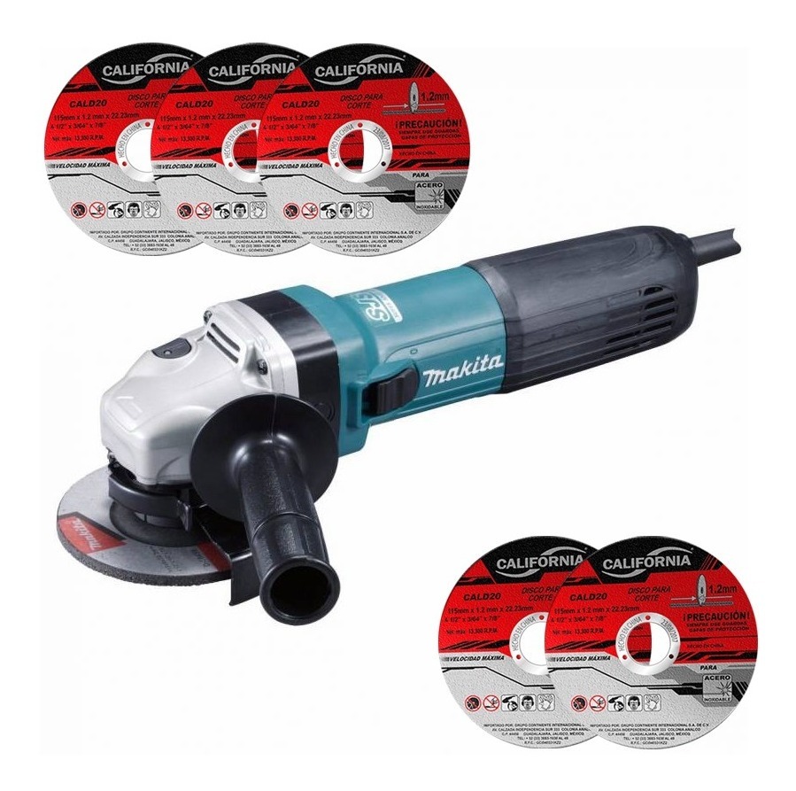 Mini Esmeril 115mm 4-1/2  11,000 Rpm 1,100w Makita Ga4541r