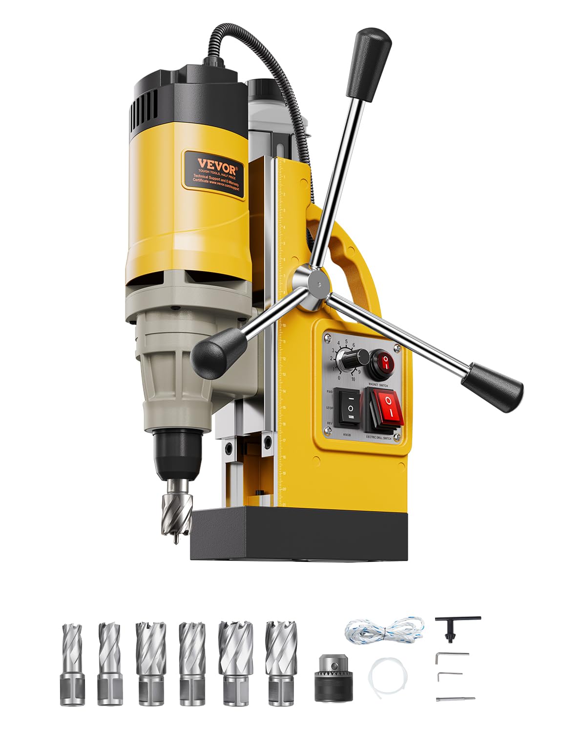 Foto 1 | Taladro Magnético Vevor 1450w, Motor De 50 Mm, Perforación 13000n Force - Venta Internacional.