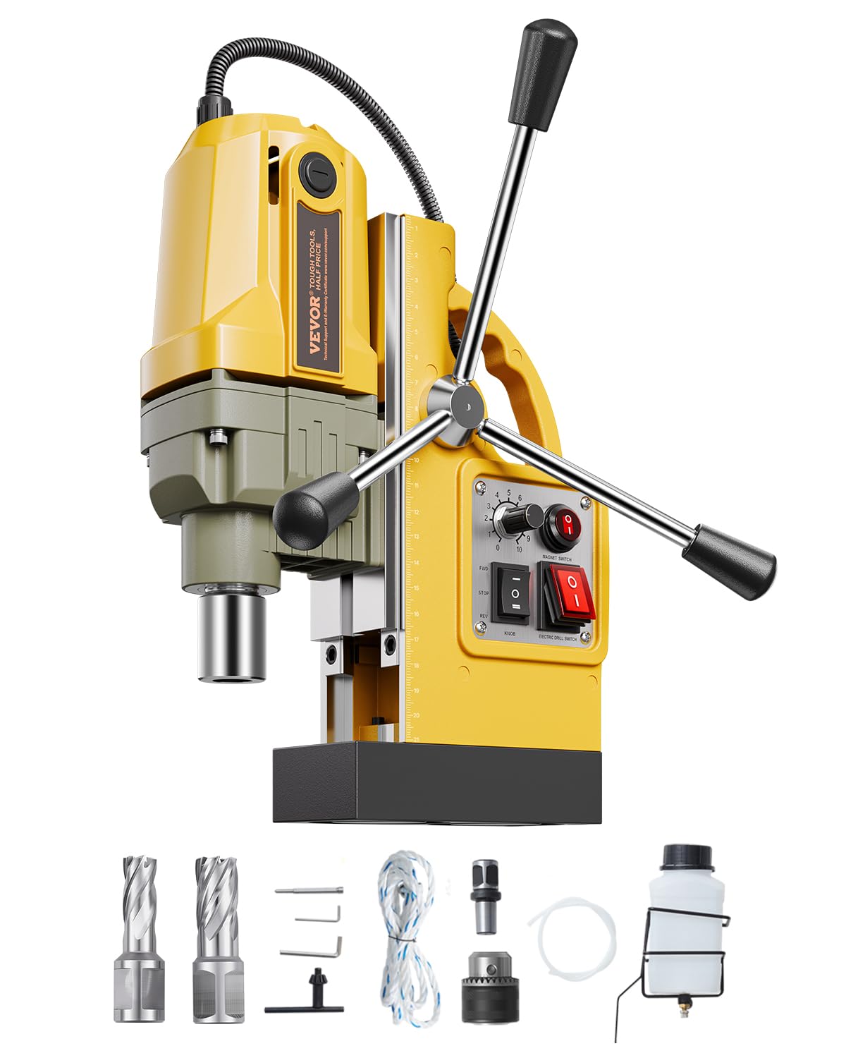 Foto 1 | Taladro Magnético Vevor 1200w 40 Mm De Diámetro De Perforación 12500n - Venta Internacional.