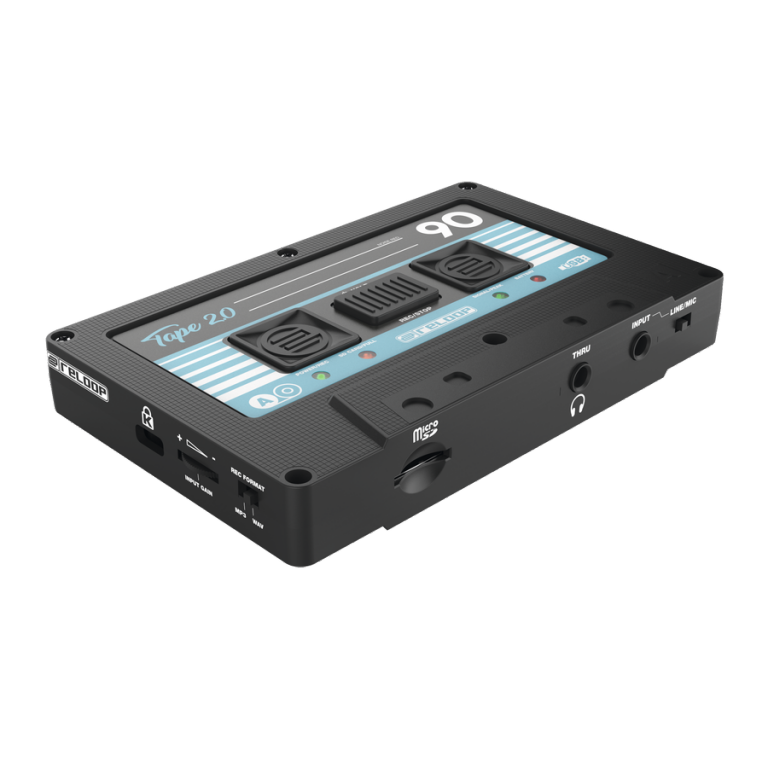 Grabador de Audio Portátil en Forma de Cassette Reloop Negro