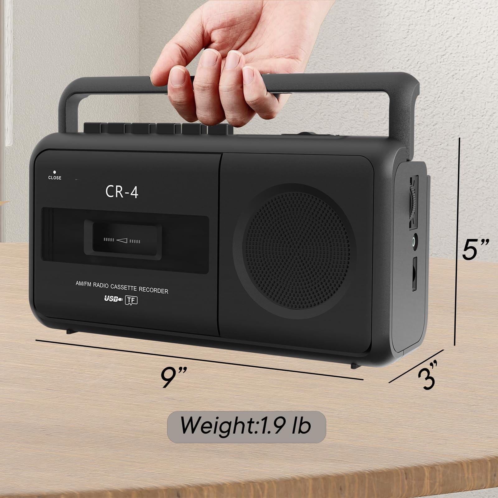 Foto 6 pulgar | Grabadora Con Reproductor De Casetes Kuephom Portable Boombox - Venta Internacional.
