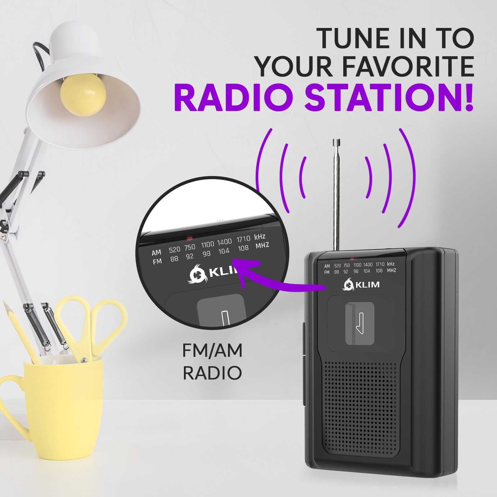 Foto 4 pulgar | Reproductor De Casetes Portátil Klim K8 Con Radio Am/fm - Venta Internacional.