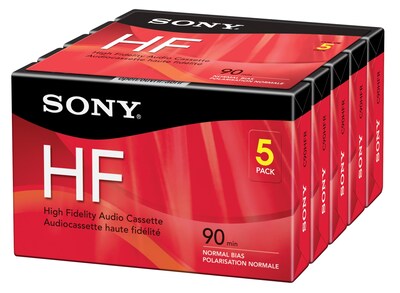 Foto 1 | Grabadoras De Casete Sony 5c90hfr, 90 Minutos, Hf, 5 Ladrillos - Venta Internacional.