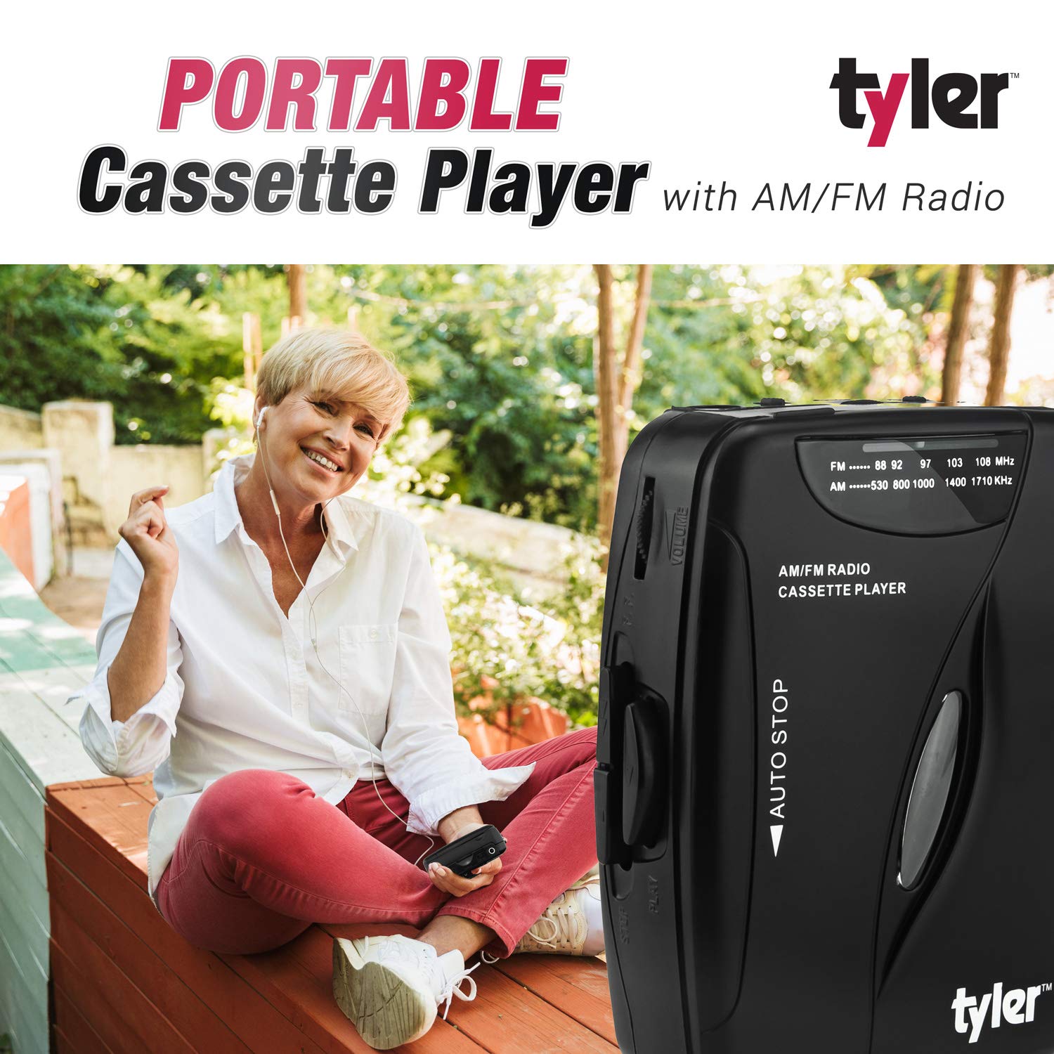Foto 5 pulgar | Reproductor De Casetes Estéreo Portátil Tyler Tcp-02 Con Radio Am/fm - Venta Internacional.