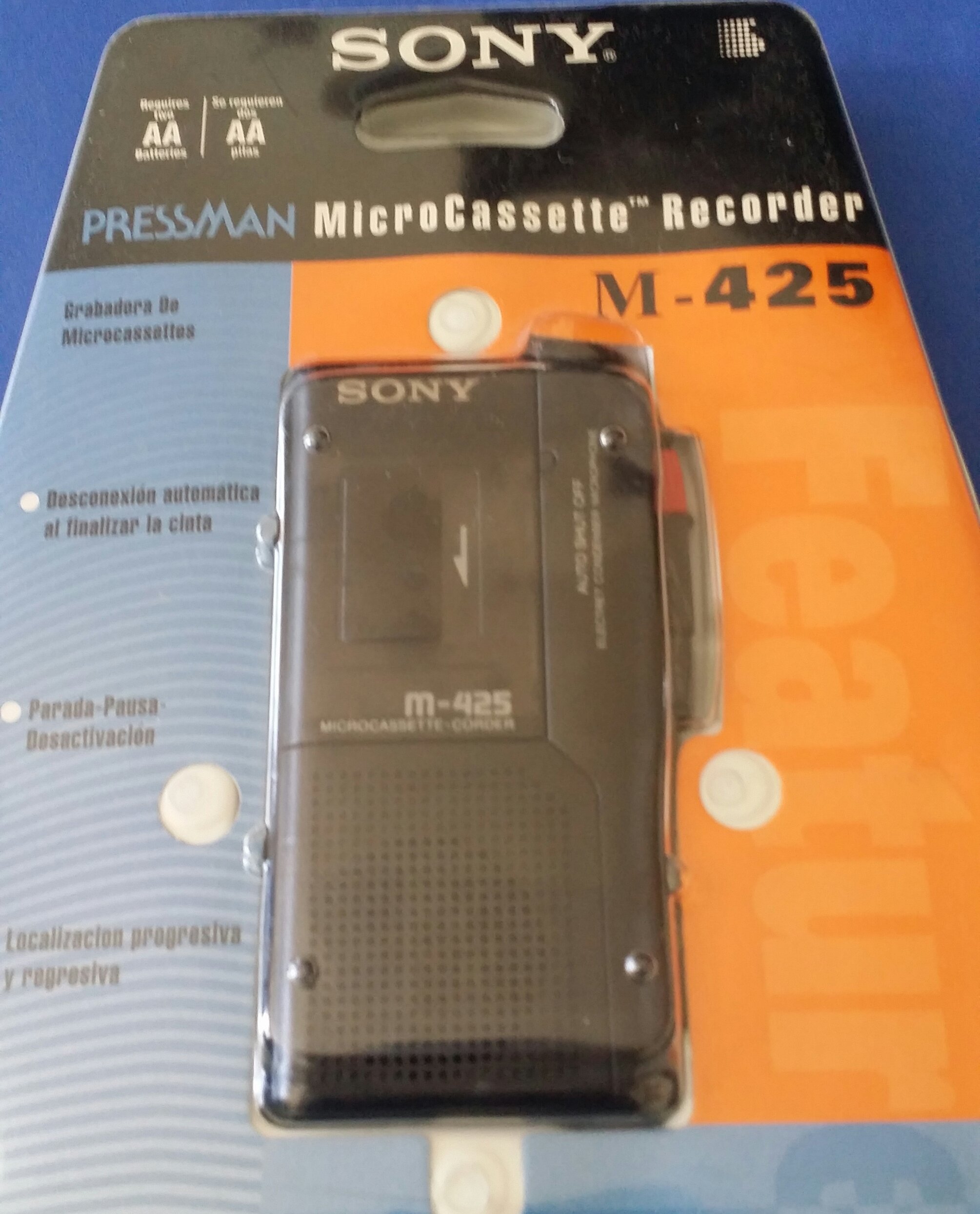 Foto 4 pulgar | Grabadora De Microcasetes Sony Pressman M-425 - Venta Internacional.
