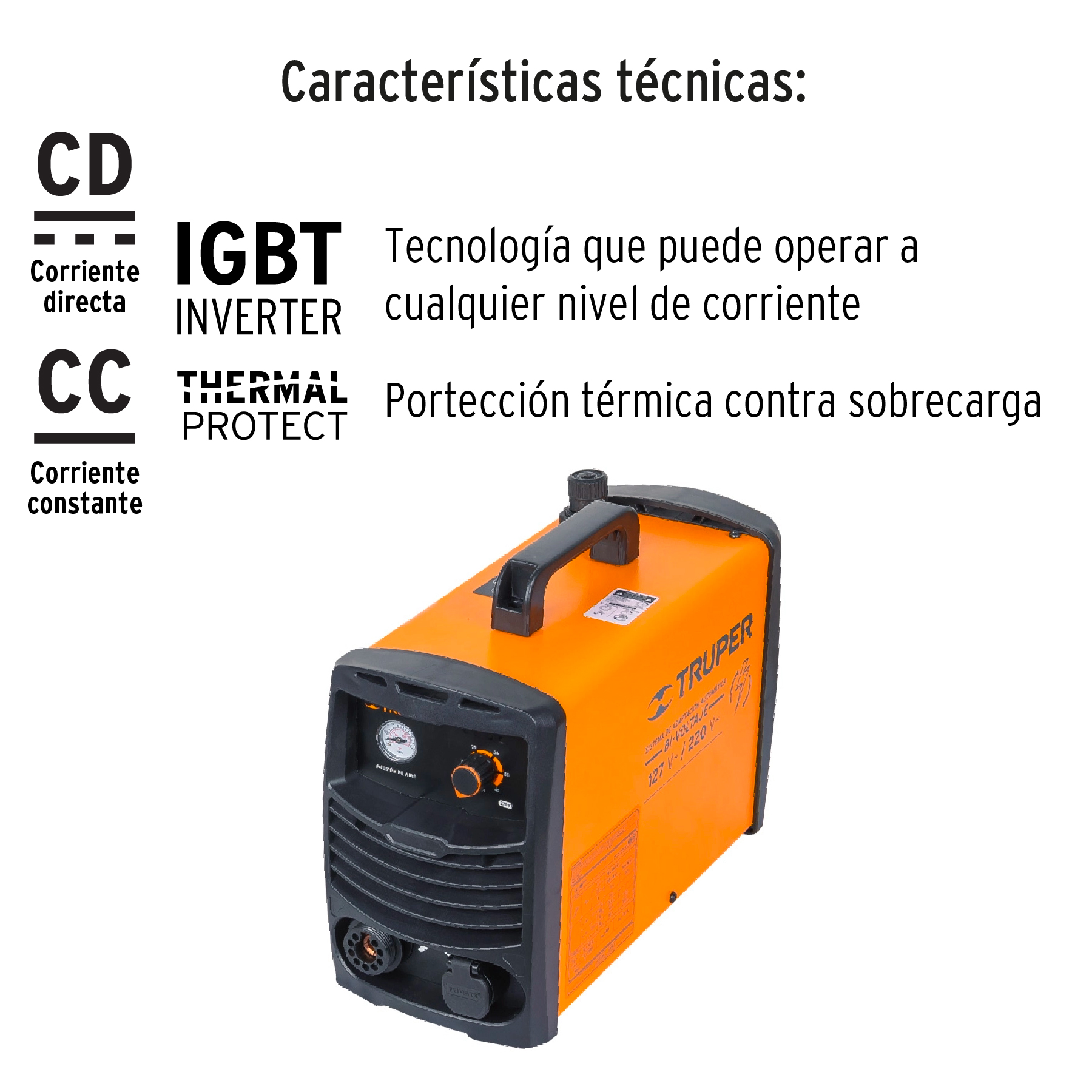 Foto 4 pulgar | Cortadora de Plasma Truper COPLA-40 color Naranja 40 A + Accesorios