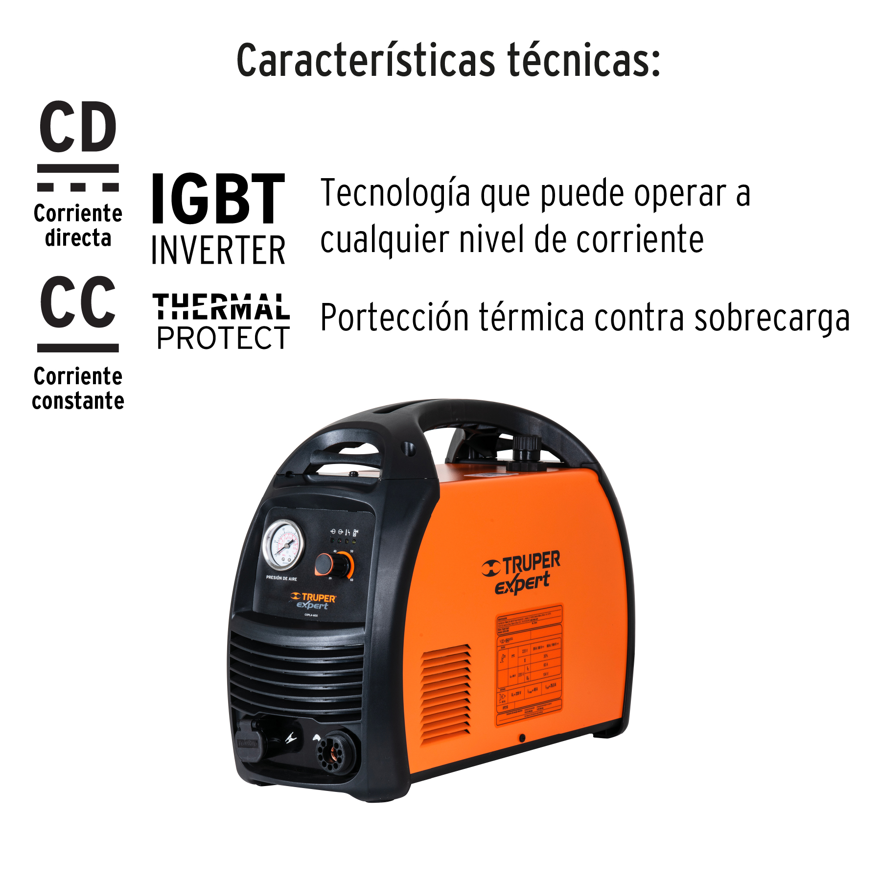 Foto 4 pulgar | Cortadora de Plasma Truper Expert COPLA-60X 60 A + Accesorios