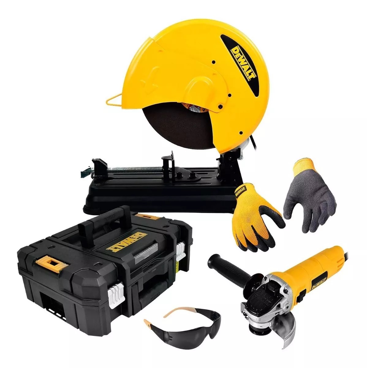 Cortadora y Miniesmeriladora con Caja de Herramientas Dewalt D28730-B3