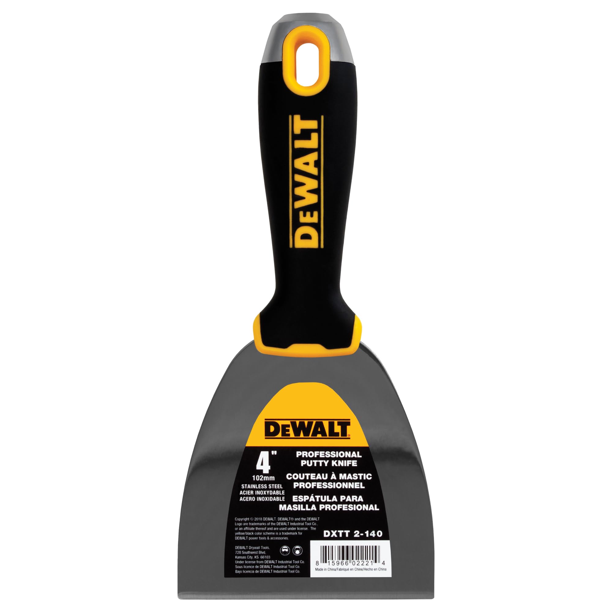 Foto 2 pulgar | Espátula Dewalt Dxtt-2-140 De Acero Inoxidable Con Empuñadura Suave - Venta Internacional.