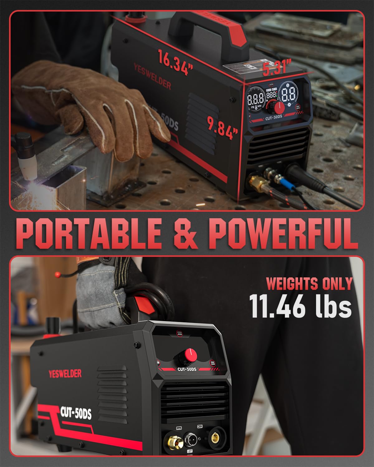 Foto 7 pulgar | Cortador De Plasma Yeswelder Cut-50ds 50a Air Power 110/220 V - Venta Internacional.