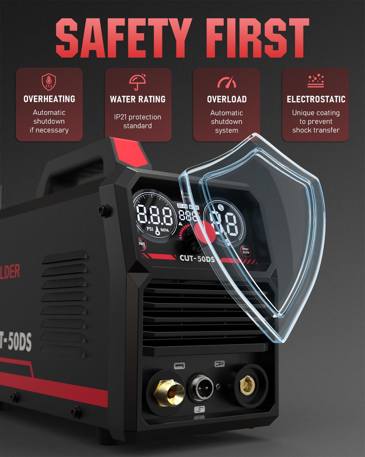 Foto 8 pulgar | Cortador De Plasma Yeswelder Cut-50ds 50a Air Power 110/220 V - Venta Internacional.