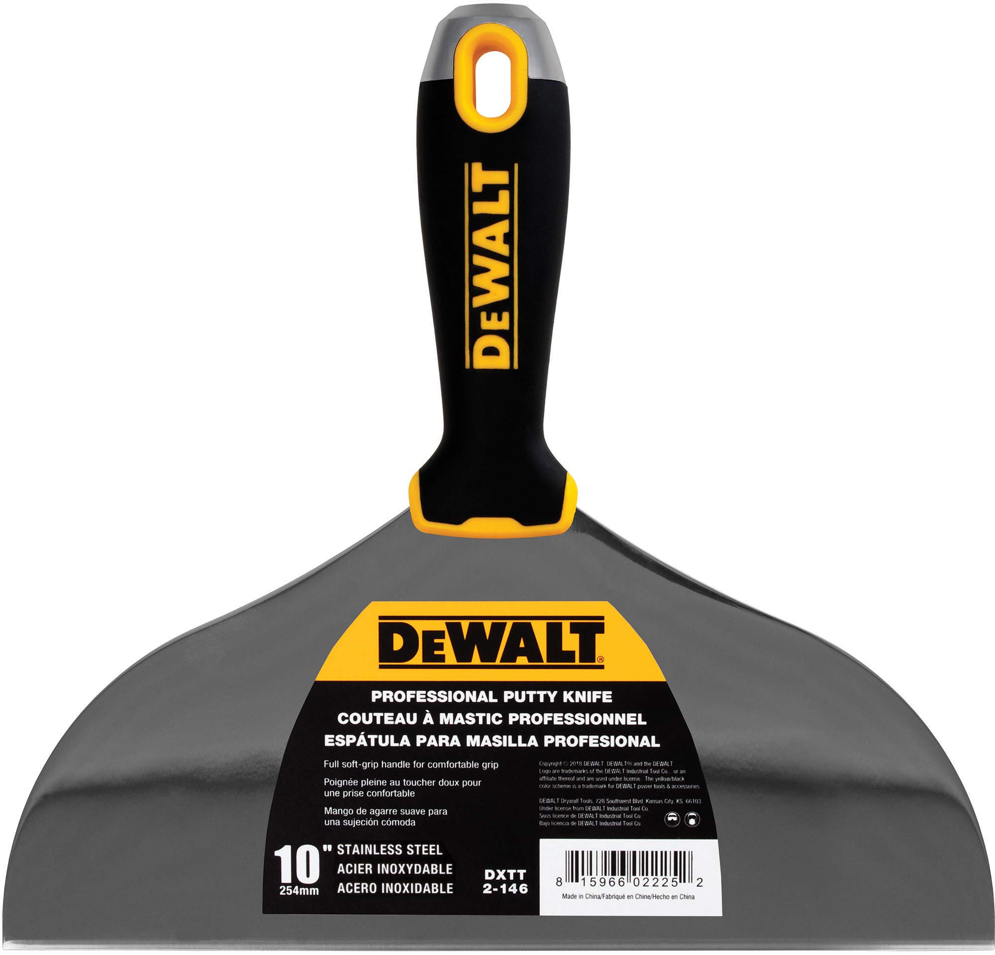 Foto 2 pulgar | Espátula Dewalt Dxtt-2-146 De Acero Inoxidable Con Empuñadura Suave - Venta Internacional.