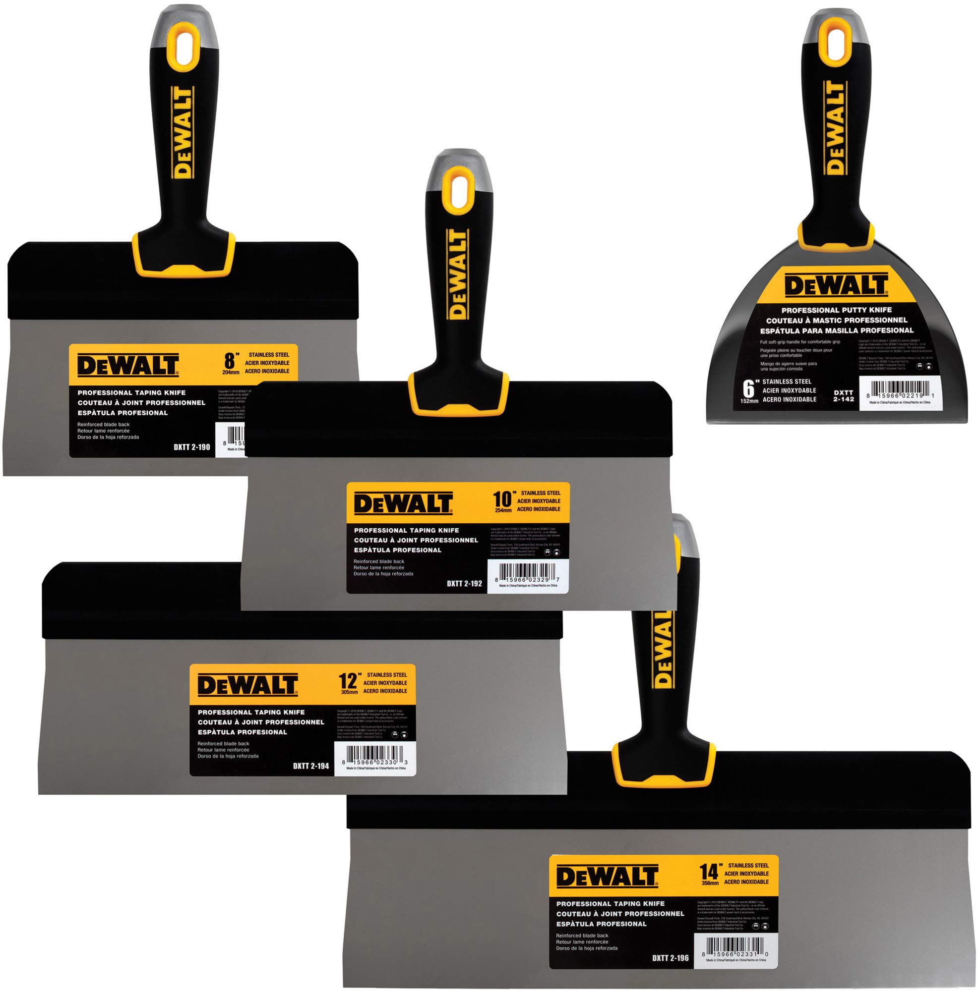 Foto 2 pulgar | Cuchillo Encintador Dewalt Big Back De Acero Inoxidable, Paquete De 4 Unidades Con Bonificación - Venta Internacional.