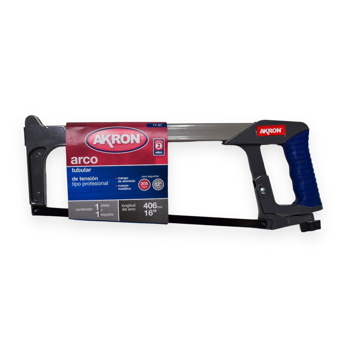 Arco Tubular Akron 77-57 Tensión 16 Pulgadas (406 mm) para Segueta $292