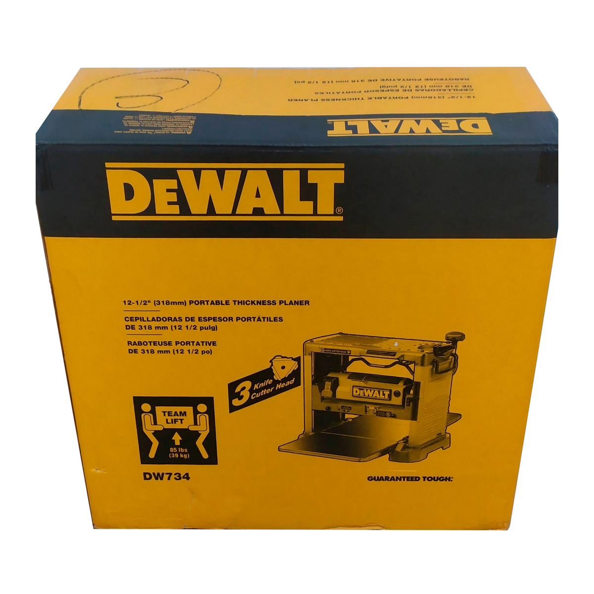 Foto 5 | Cepillo De Banco Para Madera DeWALT 12.1/2'' 02.1/2 Hp 2000 W 20000 Cpm 10000 Rpm Con 3 Cuchillas