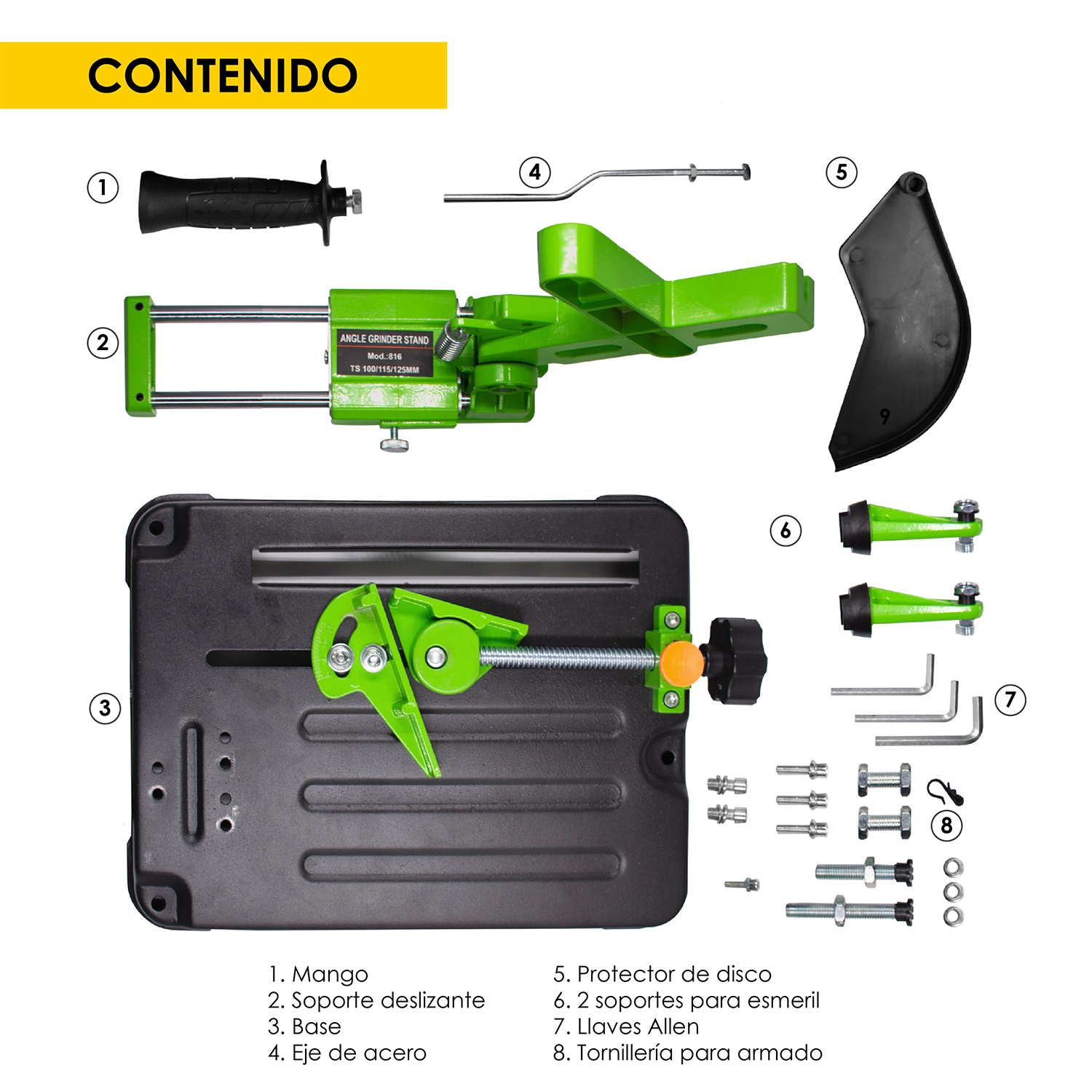 Foto 4 pulgar | Base Soporte Gustark para Esmeril Deslizante