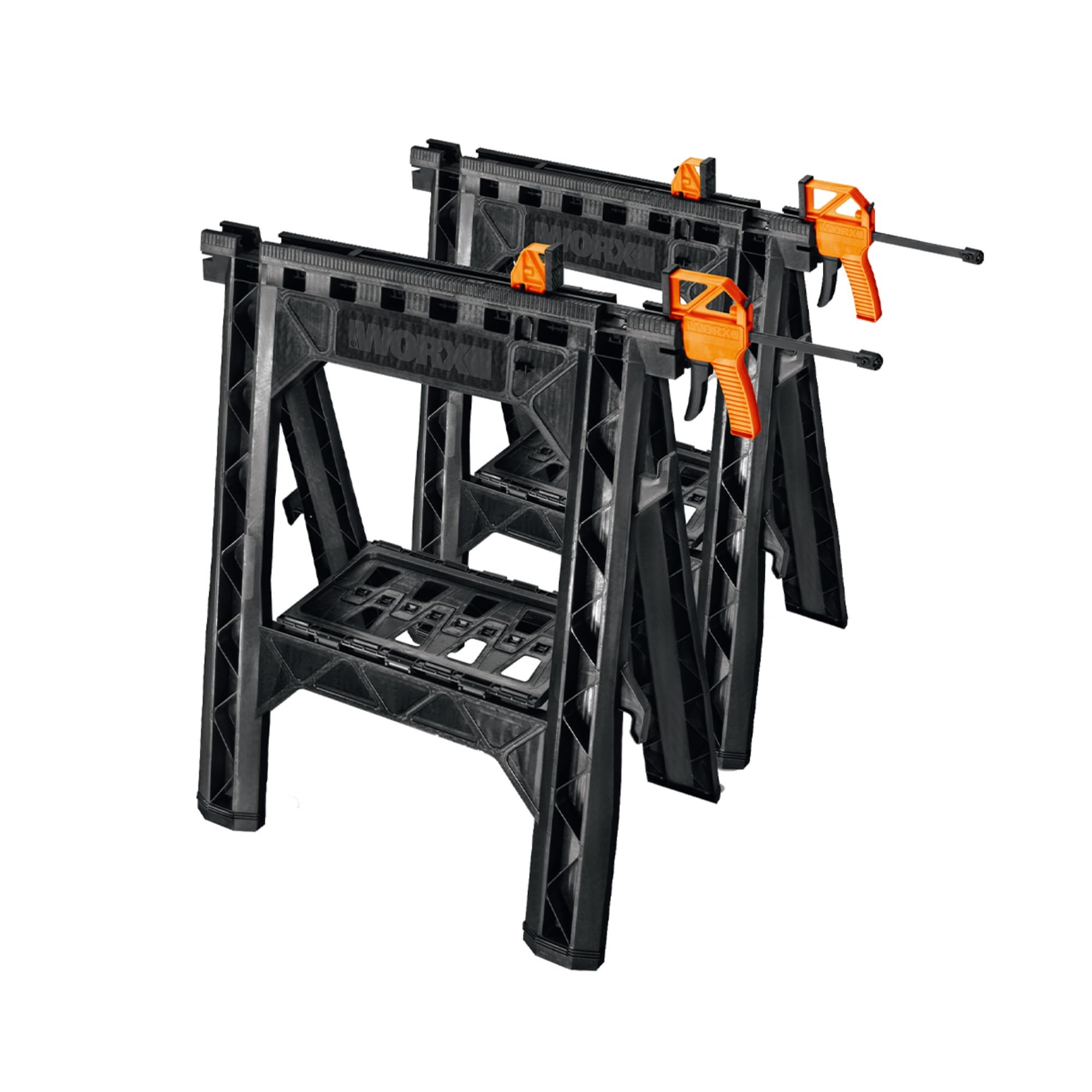 Foto 1 | Caballetes De Sujeción Worx Wx065 Con Abrazaderas De Barra, 1000 Libras - Venta Internacional.