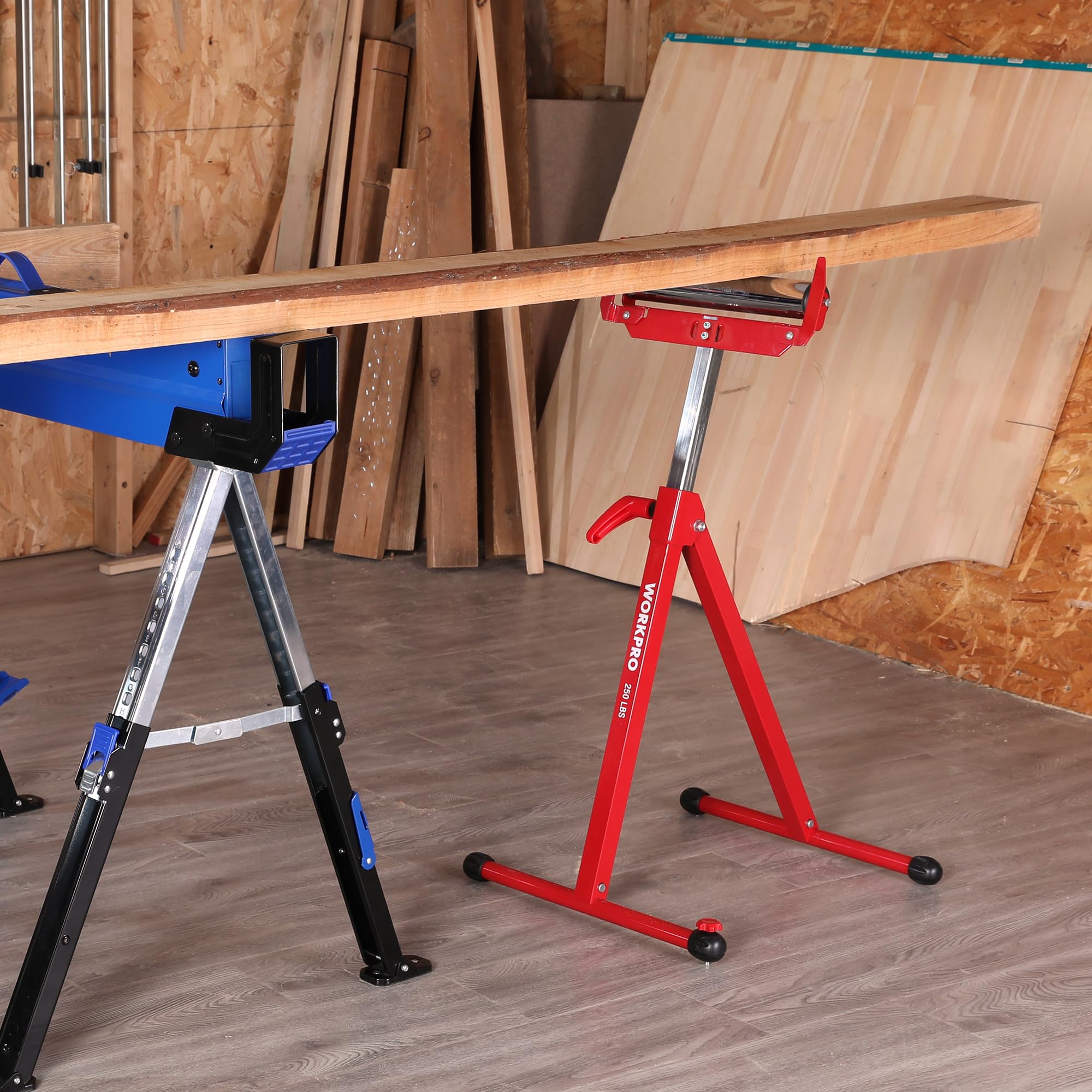 Foto 8 pulgar | Soporte Plegable Con Ruedas Workpro, Altura Ajustable, 250 Kg - Venta Internacional.