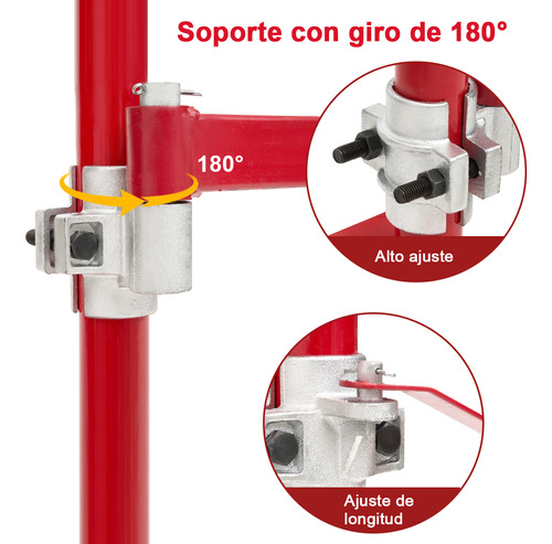 Foto 6 pulgar | Base Para Polipasto Con Giro De 180 Capacidad 300 Kg