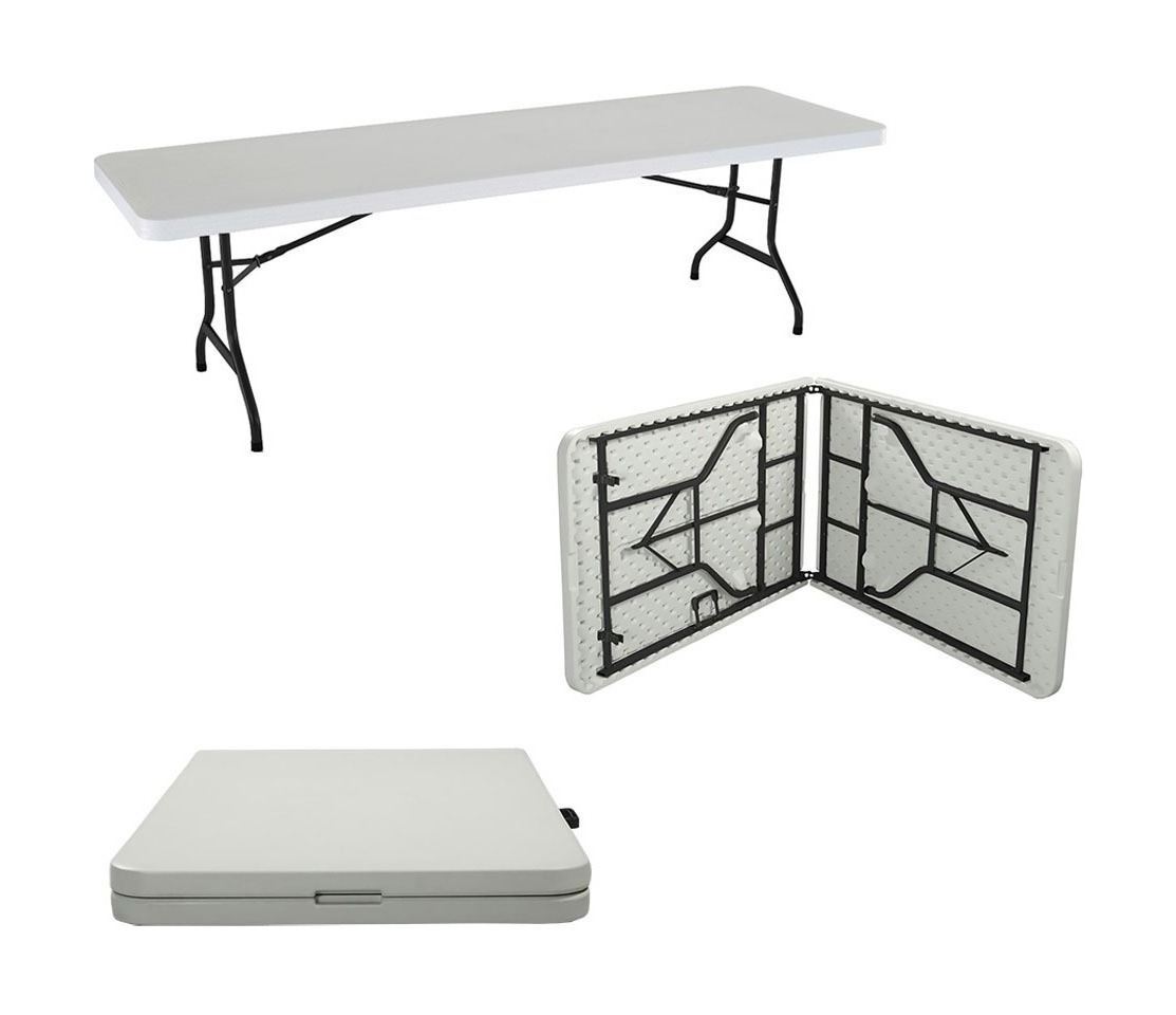 Foto 2 pulgar | Mesa Plegable Rectangular Jardimex Mkz-mplegable 244cm color Blanco