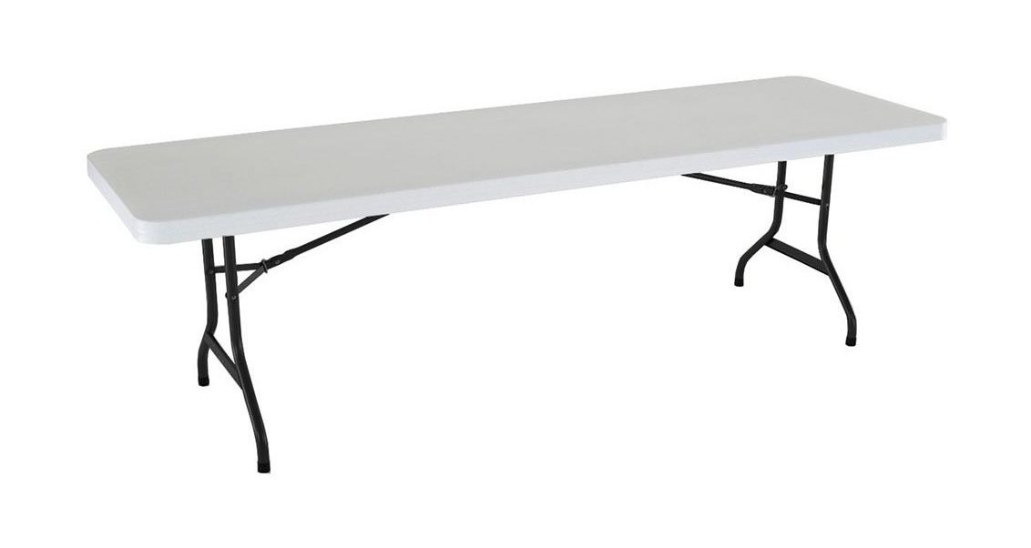 Foto 4 pulgar | Mesa Plegable Rectangular Jardimex Mkz-mplegable 244cm color Blanco
