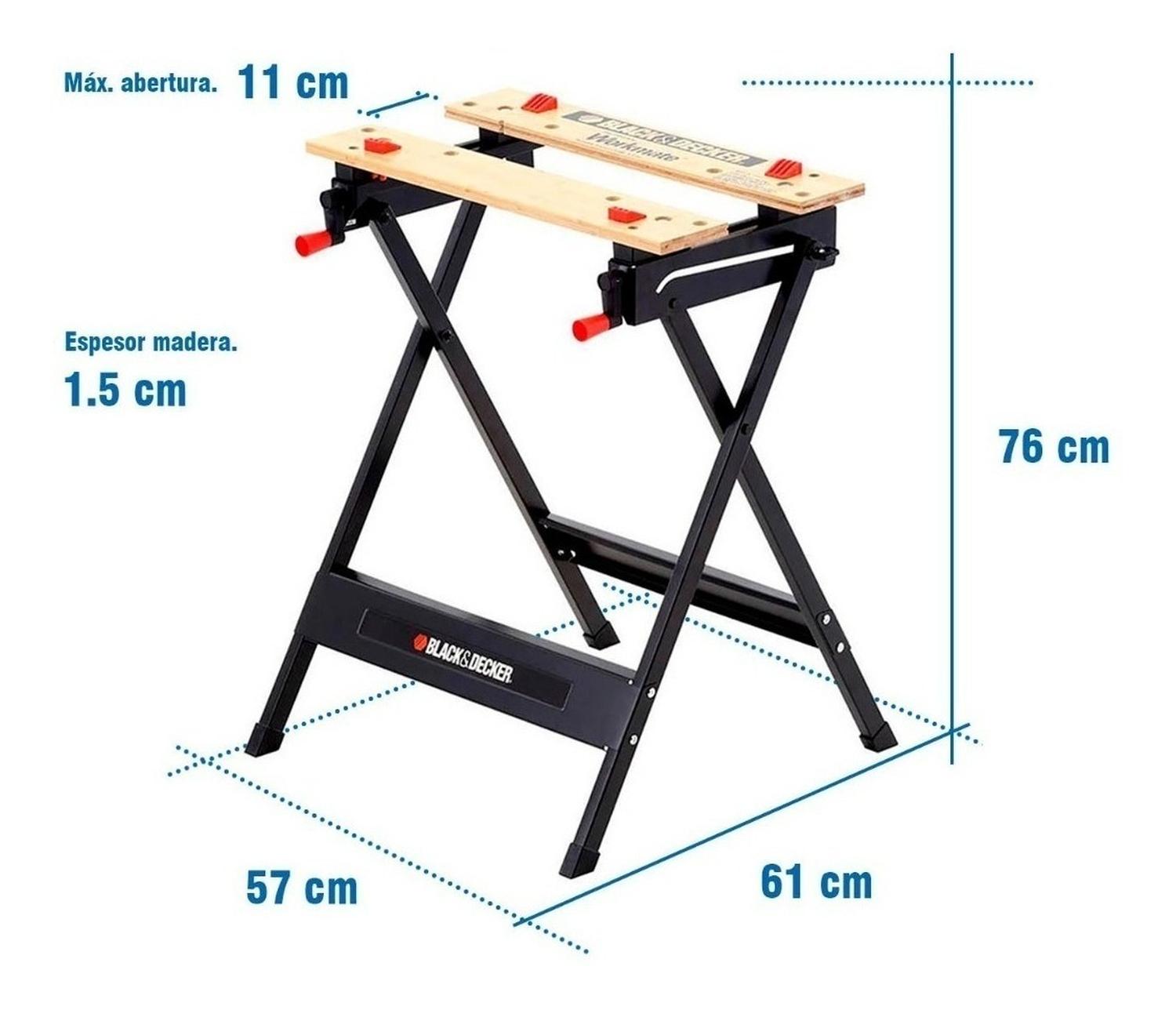 Foto 4 | Mesa De Trabajo Black+Decker Portátil Multiproposito Wm125