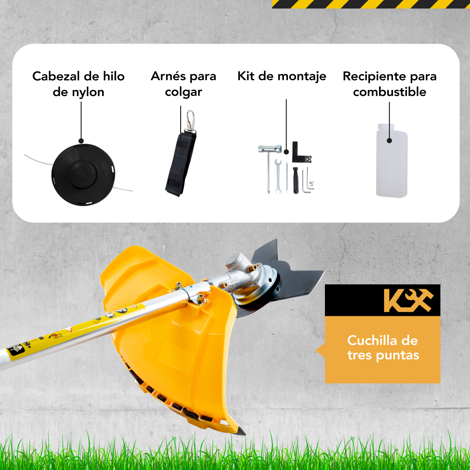 Foto 4 | Desbrozadora a Gasolina Kingsman KIND5200 52cc 2.5hp