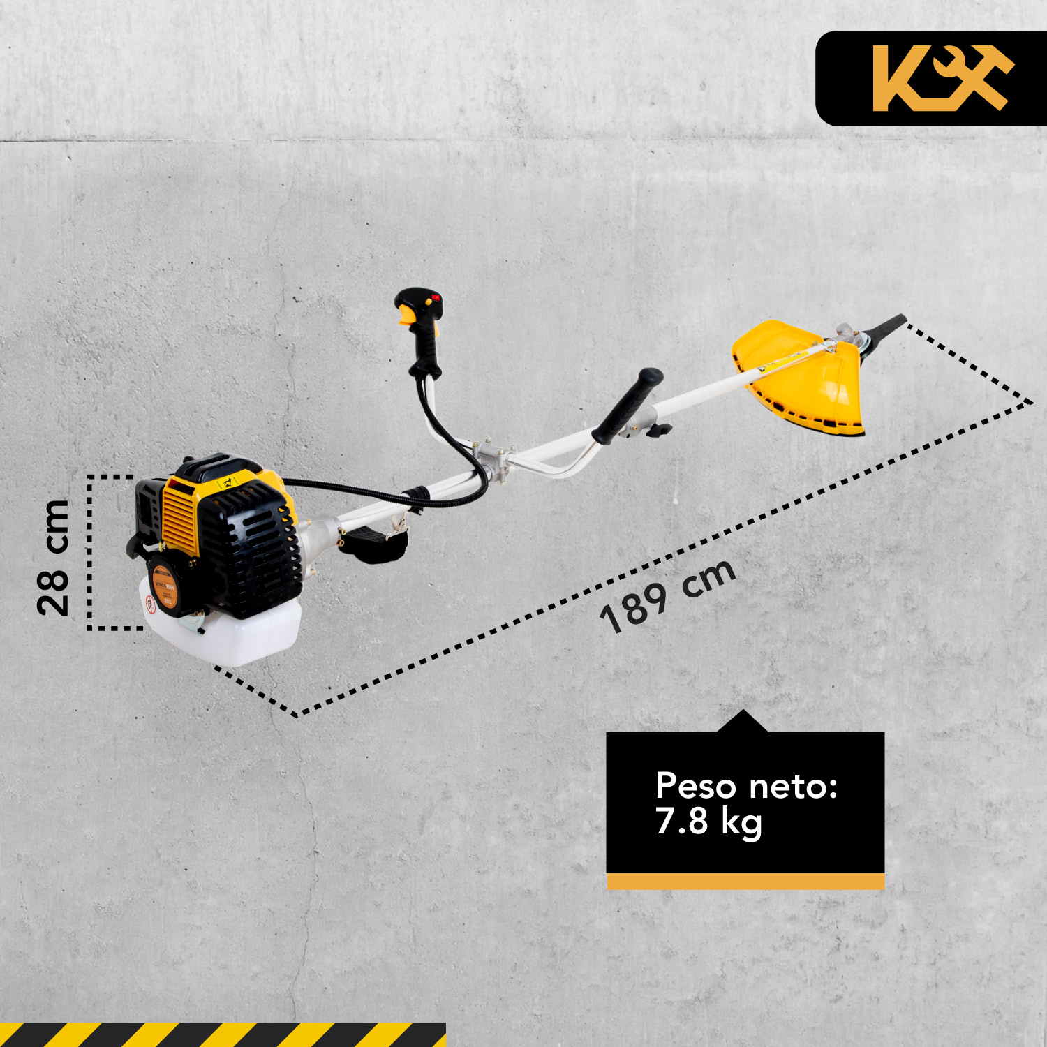 Foto 6 pulgar | Desbrozadora a Gasolina Kingsman KIND5200 52cc 2.5hp