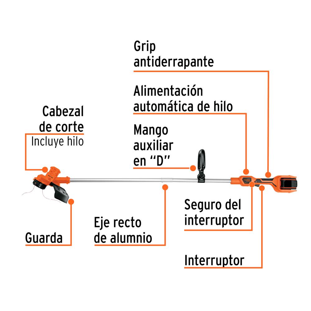Foto 3 pulgar | Desbrozadora Inalámbrica 40v, 2 Baterías 2ah,1 Carg.dual,pro