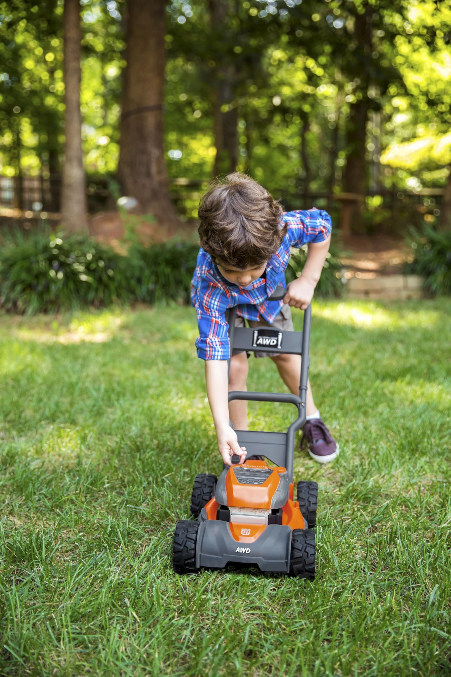 Foto 7 | Cortadora De Césped De Juguete Husqvarna Hu800awd Para Niños De 2 A 5 Años Con Sonido - Venta Internacional.