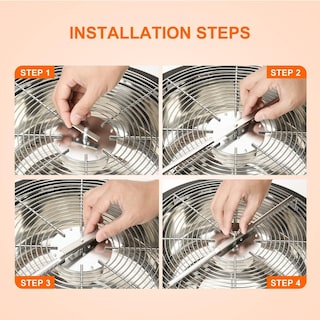 Foto 5 | Cuchillas Recortadora Leaf Bowl Ipower De 19 Pulgadas De Acero Inoxidable X4 - Venta Internacional.